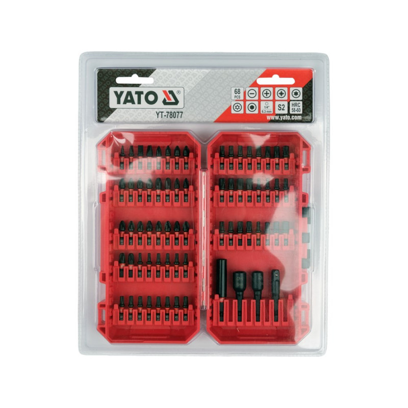 Juego de puntas de impacto YATO 68 pzs YT-78077