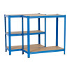 Estantería metálica Extralink 180x90x40, azul