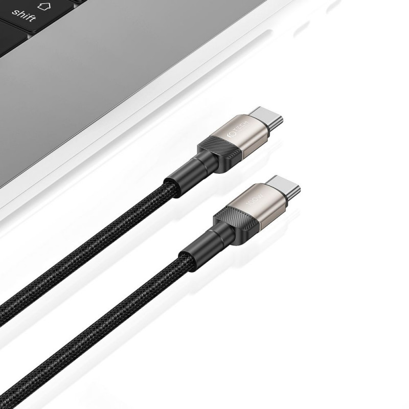 Cable Tech-Protect UltraBoost Evo USB-C / USB-C 100W 5A 200cm Titanium
