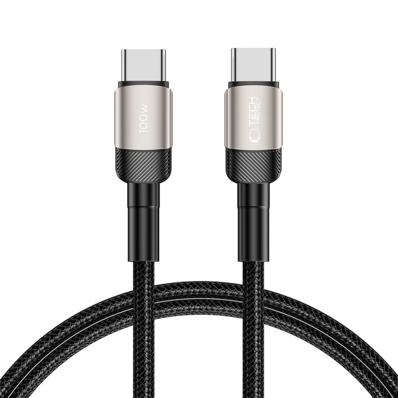 Cable Tech-Protect UltraBoost Evo USB-C / USB-C 100W 5A 100cm Titanium