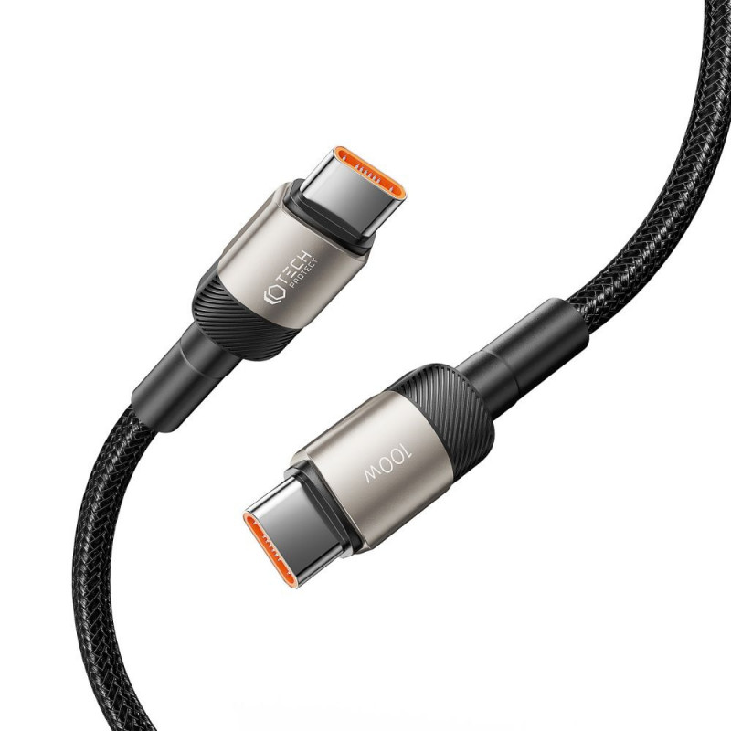 Cable Tech-Protect UltraBoost Evo USB-C / USB-C 100W 5A 100cm Titanium
