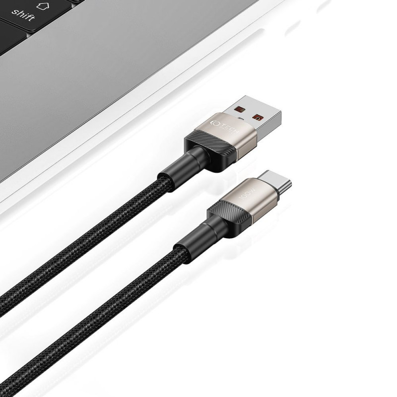 Cable Tech-Protect UltraBoost Evo USB-A / USB-C 100W 5A 100cm Titanium