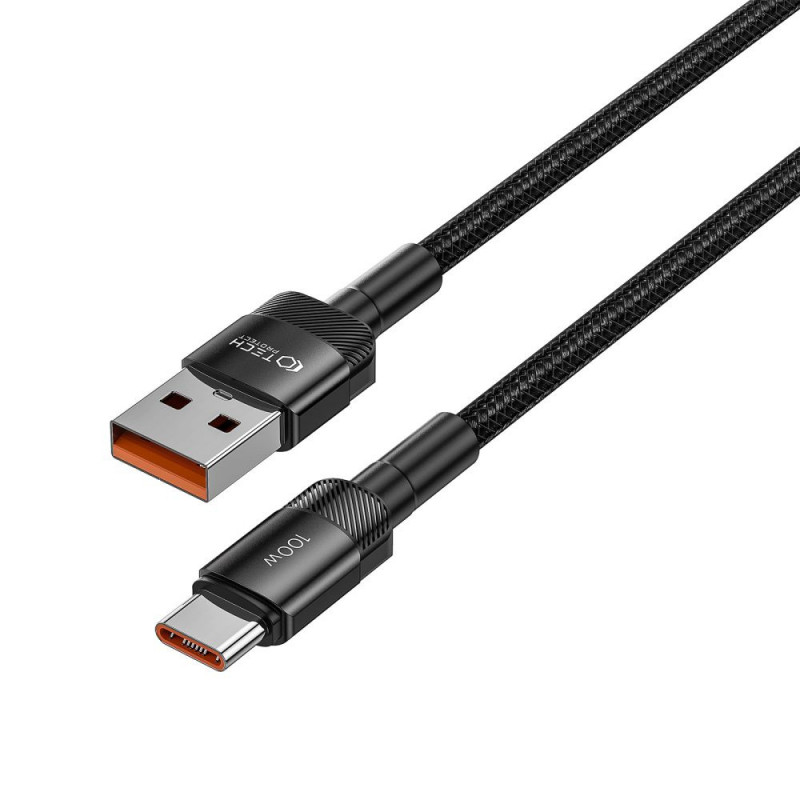 Cable Tech-Protect UltraBoost Evo USB-A / USB-C 100W 5A 100cm Negro