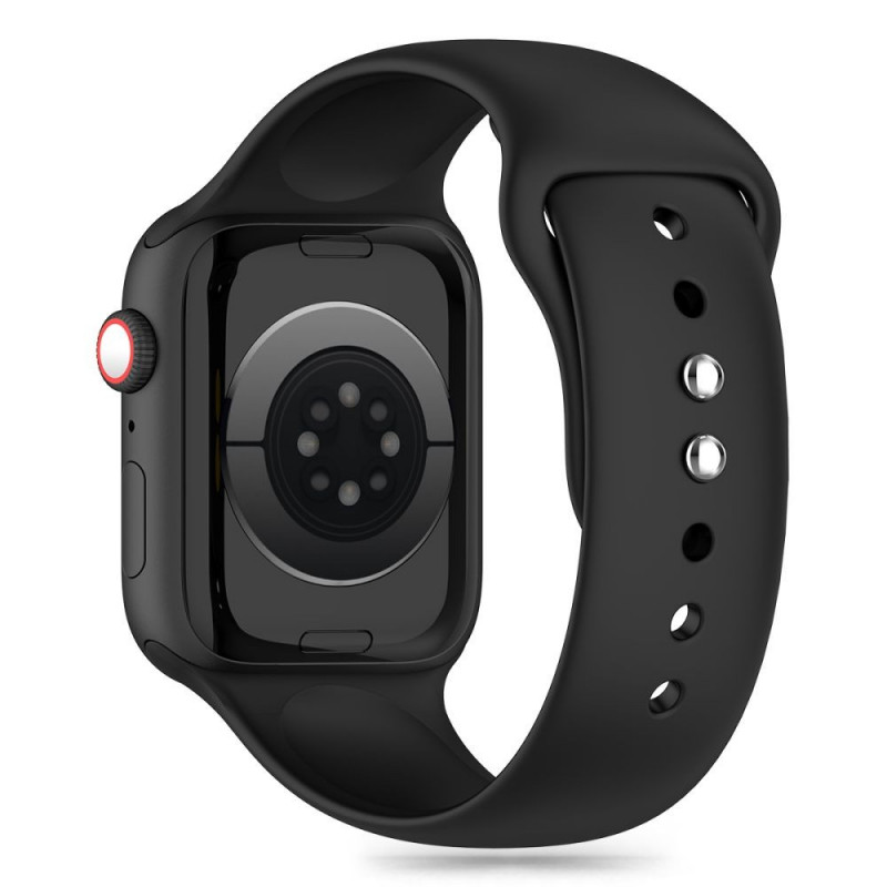 Correa de silicona Tech-Protect para Apple Watch 4/5/6/7/8/9/SE y Ultra 1/2 (42/44/45/49 mm), negra