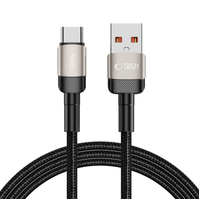 Cable Tech-Protect UltraBoost Evo USB-A / USB-C 100W 5A 200cm Titanium