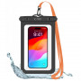 Funda impermeable universal Tech-Protect UWC9 8.9", negra/naranja