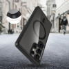 Funda Tech-Protect Magmat MagSafe para Samsung Galaxy S25 Ultra, negra/transparente