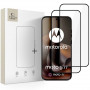 Protector de pantalla de cristal templado Tech-Protect Glass Fit+ para Motorola Moto G67 / G77, negro (2 uds.)