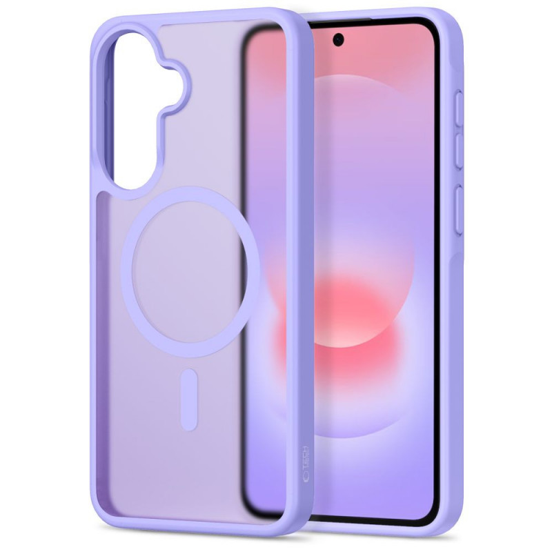 Funda Tech-Protect Magmat MagSafe para Samsung Galaxy A36 / A56 / A37 5G, lila mate