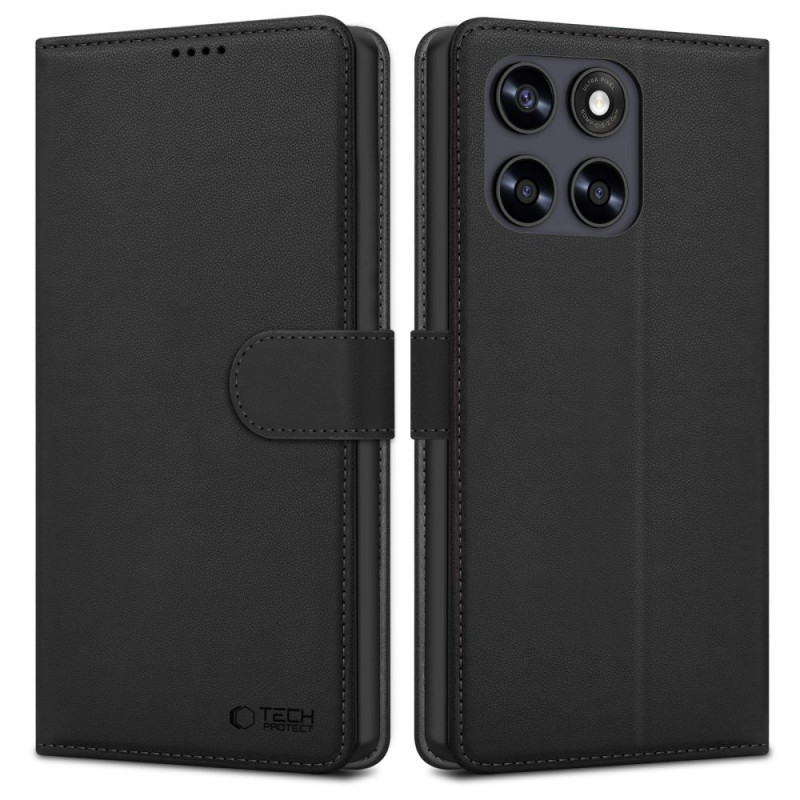 Funda Tech-Protect Wallet para Motorola Moto G67 / G77, negra