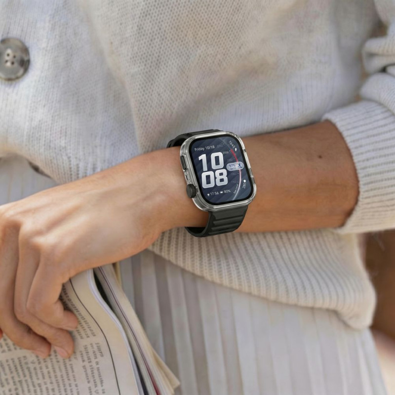 Funda Tech-Protect Defense para Huawei Watch Fit 5 Pro, transparente