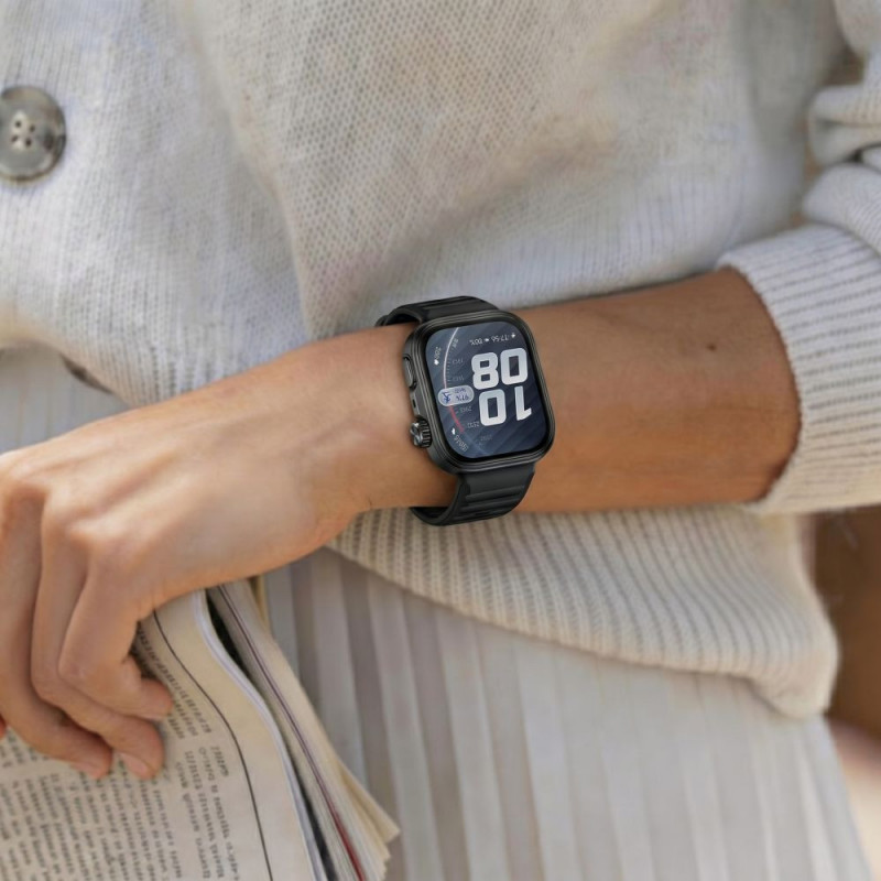 Funda Tech-Protect Defense para Huawei Watch Fit 5 Pro, negra