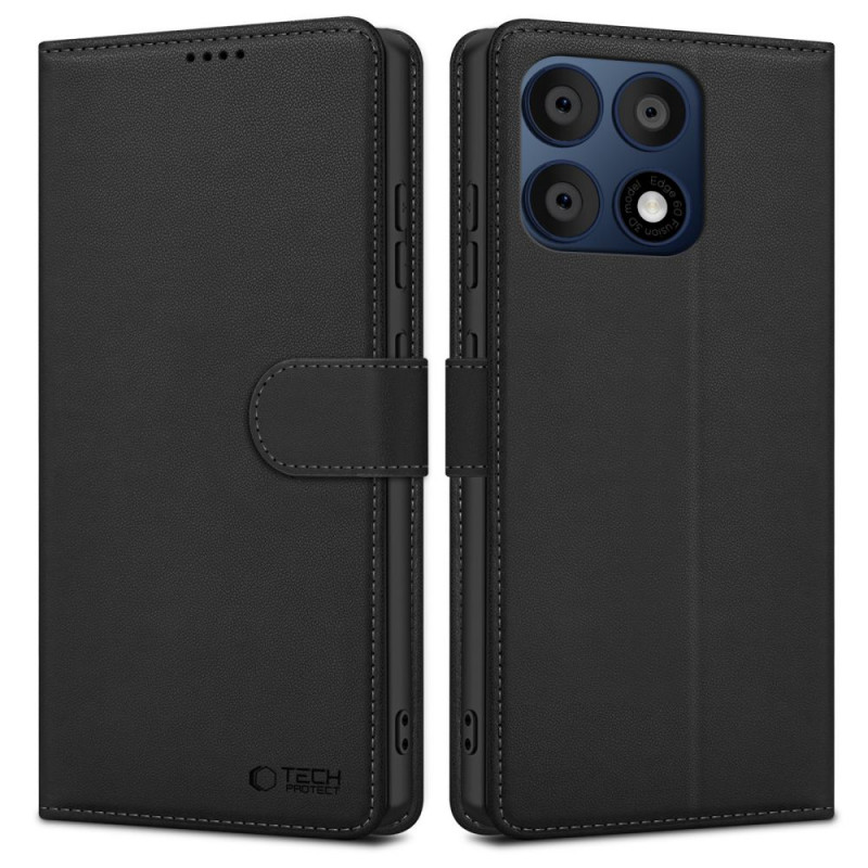 Funda cartera Tech-Protect para Motorola Edge 70 Pro 5G, negra