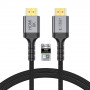 Cable HDMI 2.1 Tech-Protect UltraBoost THP5553, 4K 120Hz, 8K 60Hz, 100 cm, negro