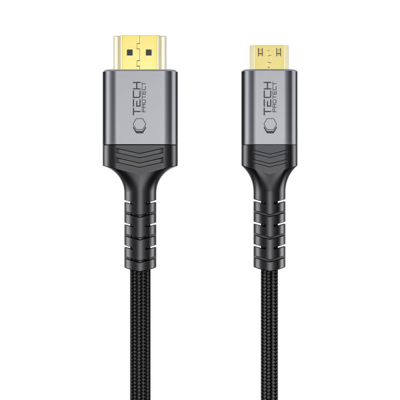 Cable Tech-Protect UltraBoost Mini HDMI a HDMI 2.1, 8K 60Hz, 200 cm, negro