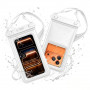 Funda flotante impermeable universal Tech-Protect UWC7 para smartphones de hasta 6,9 pulgadas, blanca