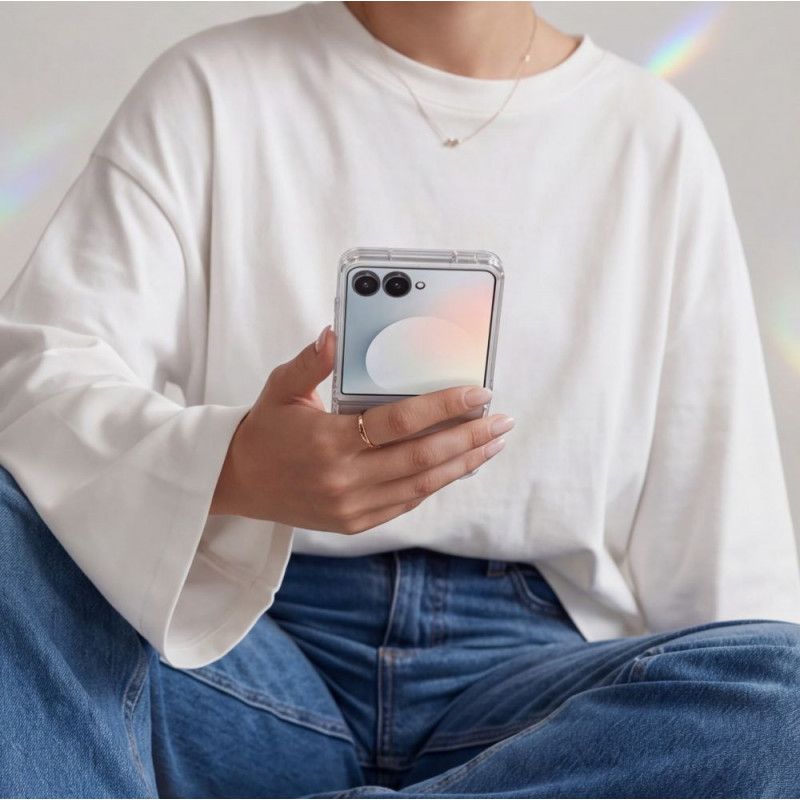 Funda híbrida FlexAir para Samsung Galaxy Z Flip 8, transparente Tech-Protect