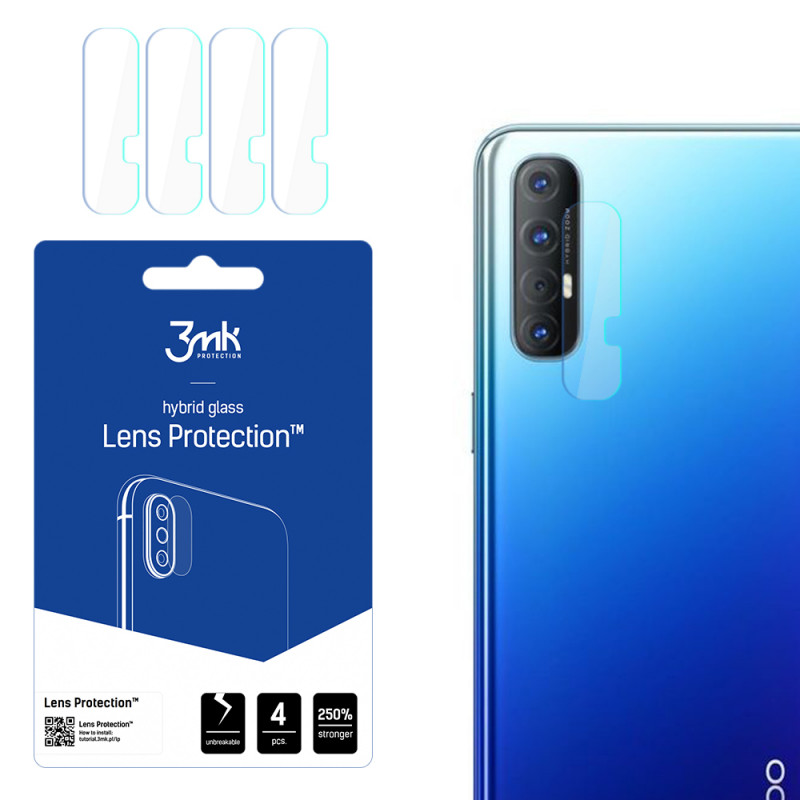 Protector de lentes para cámara 3MK Lens Protection para Oppo Reno 3 Pro (4 uds.), 3MK1517
