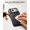 Funda ESR Leather Kickstand MagSafe para Apple iPhone 17 Pro / 18 Pro, negra