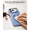 Funda ESR Leather Kickstand MagSafe para Apple iPhone 17 Pro Max / 18 Pro Max, azul claro