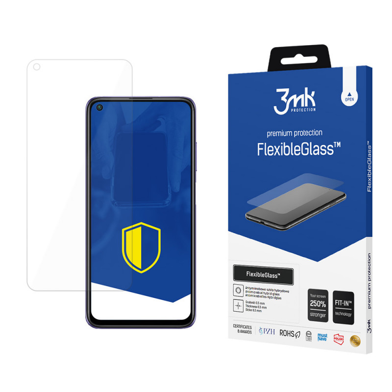 Protector de pantalla de cristal híbrido 3MK FlexibleGlass para Redmi Note 9T 5G