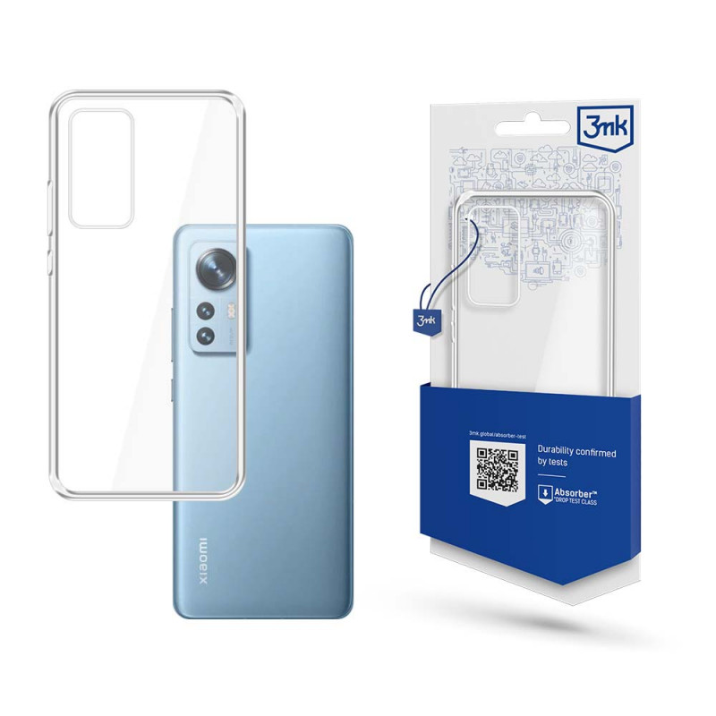Funda para teléfono 3MK Clear Case Xiaomi 12/12X, transparente