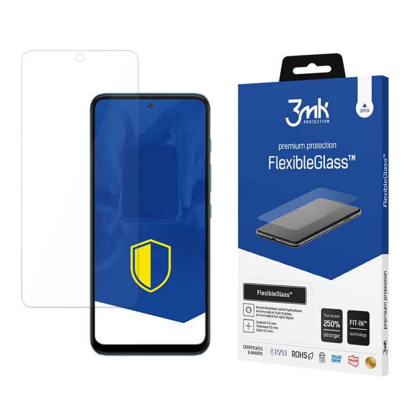 Protector de pantalla de vidrio híbrido 3MK FlexibleGlass para Motorola Moto G71 5G