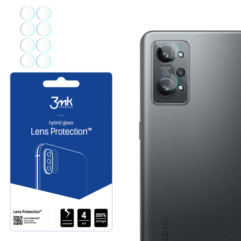 Protector de lentes de cámara 3MK Lens Protection para Realme GT 2 5G (4 uds.)