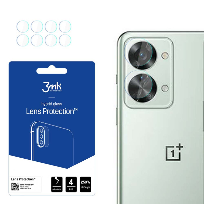Protector de lentes de cámara 3MK Lens Protection para OnePlus Nord 2T (4 uds.)