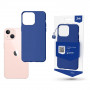 Funda para teléfono 3MK Matt Case Apple iPhone 14, azul (blueberry)