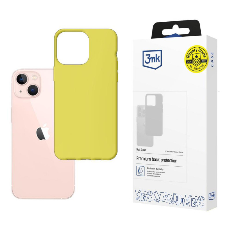Funda 3MK Matt Case 3MK4036 para Apple iPhone 14 Plus / 15 Plus, lima
