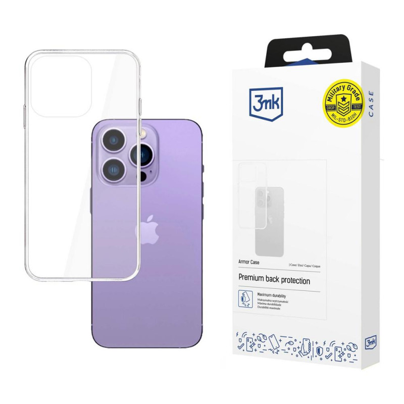 Funda 3MK Armor Case 3MK4014 para Apple iPhone 14 Pro Max, transparente