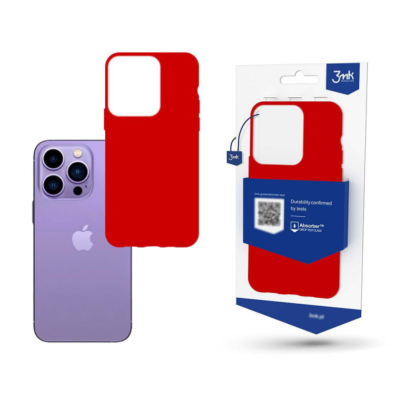 Funda 3MK Matt Case 3MK4050 para Apple iPhone 14 Pro Max, roja