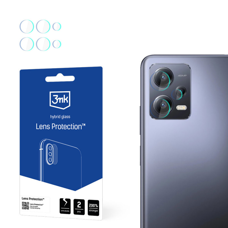 Protector de lente de cámara 3MK Lens Protect 3MK4796 para Xiaomi Redmi Note 12 Pro / Pro+ (4 uds)