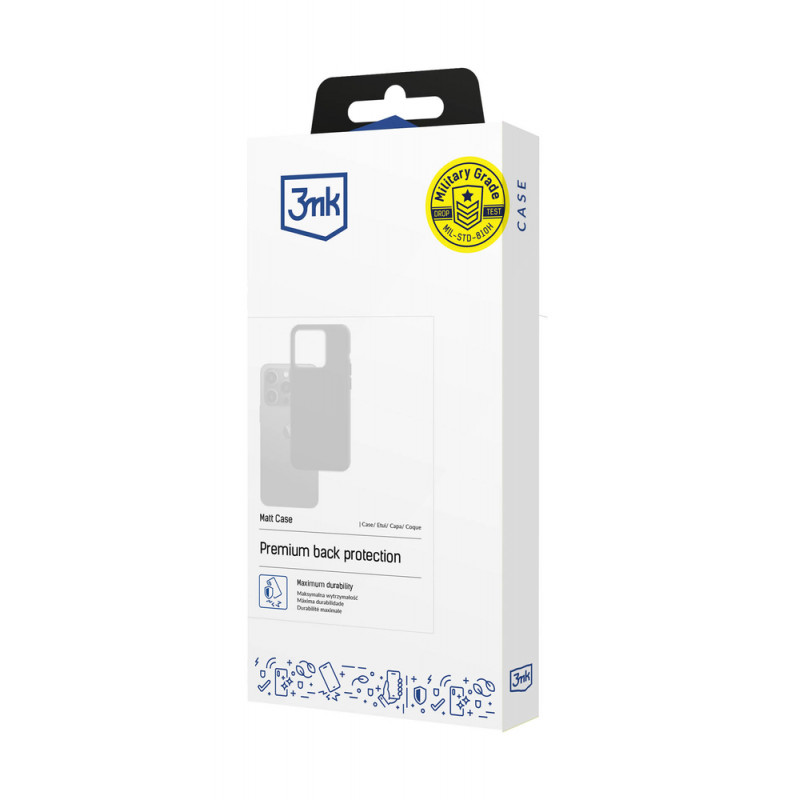 Funda mate 3MK Matt Case 3MK4880 para Google Pixel 8 Pro, negra
