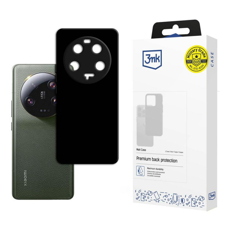 Funda mate 3MK Matt Case 3MK4939 para Xiaomi 13 Ultra 5G, negra