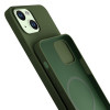 Funda 3MK Hardy Case MagSafe para Apple iPhone 15 Plus / 14 Plus, verde alpino