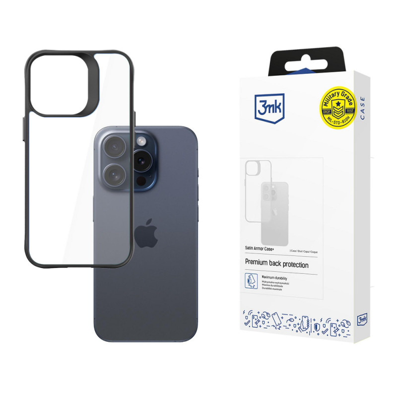 Funda 3MK SatinArmor+ para Apple iPhone 15 Pro