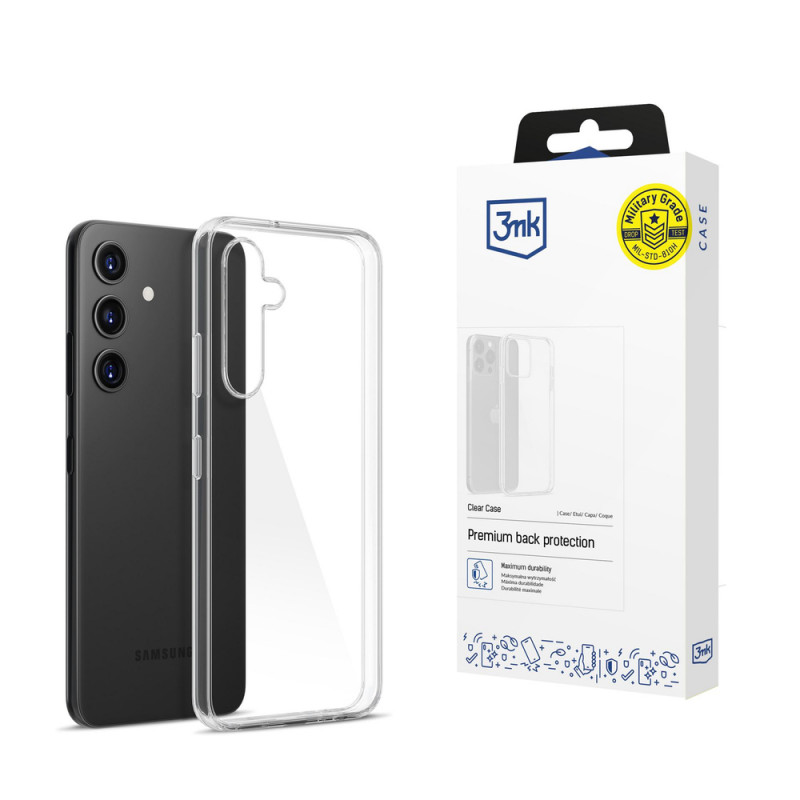 Funda transparente 3MK Clear Case 3MK15856 para Samsung Galaxy S24, transparente