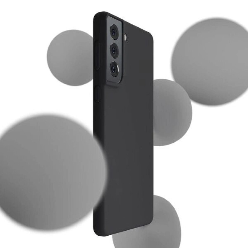 Funda de silicona 3MK para Samsung Galaxy S23 FE, negra