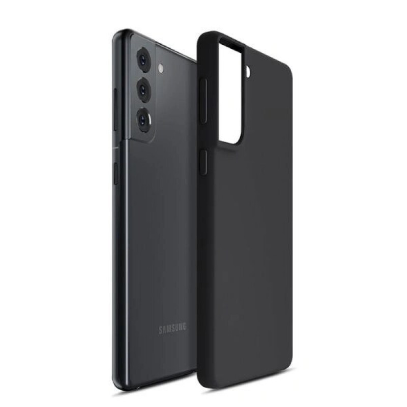 Funda de silicona 3MK para Samsung Galaxy S23 FE, negra