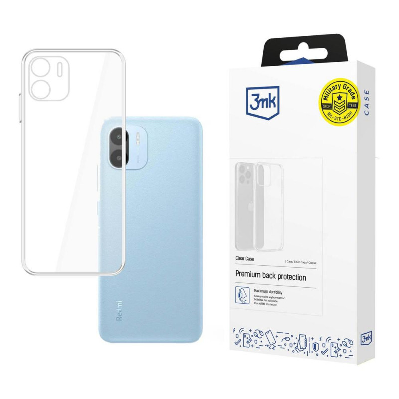 Funda transparente 3MK Clear Case para Xiaomi Redmi A2, transparente