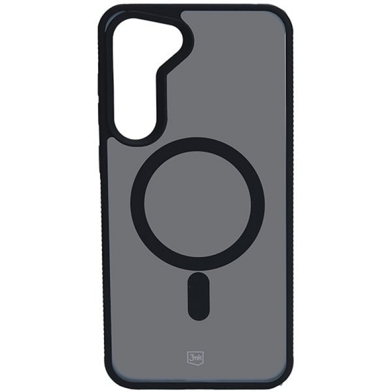 Funda 3MK Smoke MagCase con MagSafe para Samsung Galaxy S23 5G, negra