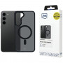 Funda 3MK Smoke MagCase con MagSafe para Samsung Galaxy S24, Semitransparente
