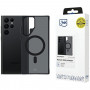Funda 3MK Smoke MagCase con MagSafe para Samsung Galaxy S22 Ultra 5G, Semitransparente