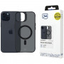 Funda 3MK Smoke MagCase con MagSafe para Apple iPhone 15, semitransparente