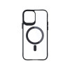 Funda 3MK Satin Armor MagCase con MagSafe para Apple iPhone 12 Pro Max, transparente con marco negro