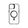 Funda 3MK Satin Armor MagCase con MagSafe para Apple iPhone 14 Plus, Transparente con Marco Negro (156076-0)