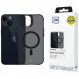 Funda 3MK Smoke MagCase con MagSafe para Apple iPhone 13 / 14, semitransparente