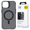 Funda 3MK Smoke MagCase con MagSafe para Apple iPhone 13 / 14, semitransparente